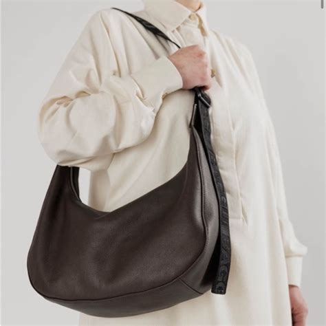 baggu crescent bag dupe|leather baggu crescent bag.